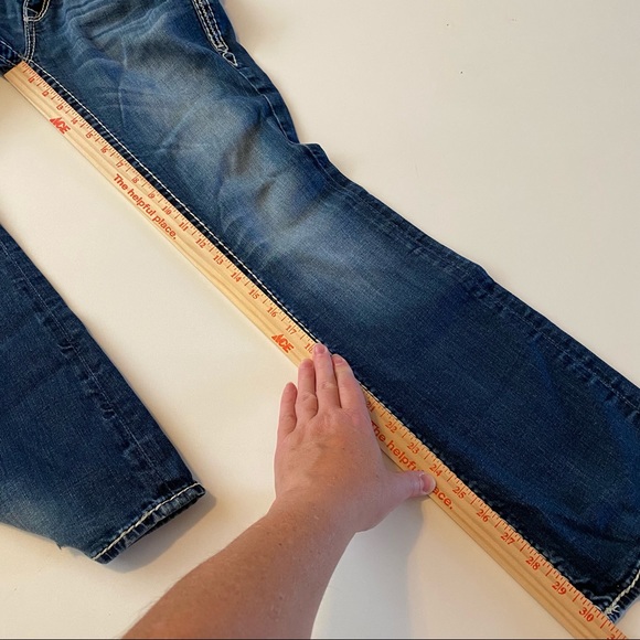 Rock Revival Shelly Boot Western Distressed Jeans - Picture 10 of 16